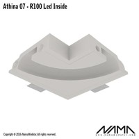 Athina 07-IN trimless bocht R100, leds binnenzijde