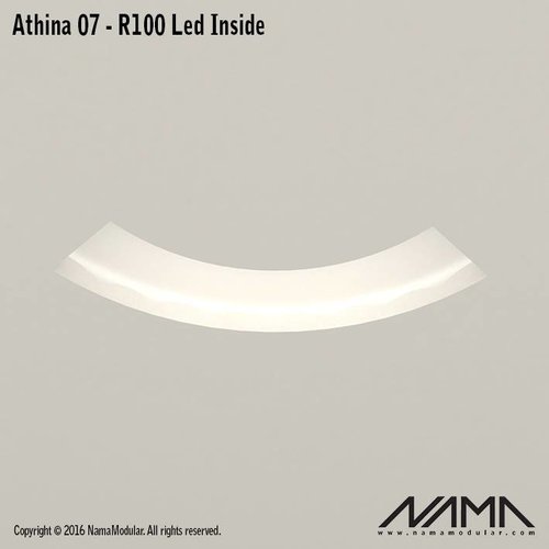 NAMA Athina 07-IN trimless bend R100, LEDs inside