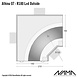 NAMA Athina 07-OUT trimless bocht R100, leds aan buitenzijde NAMA Athina 07-OUT trimless bocht R100, leds aan buitenzijde