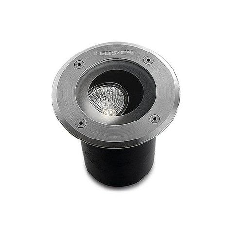 Leds-C4 Gea GU10 grondspot rond richtbaar RVS 230Volt