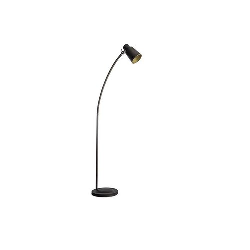 Leds-C4 Funk vloerlamp bruin/goud verstelbaar E-27