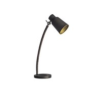 Funk table lamp brown/gold adjustable E-27