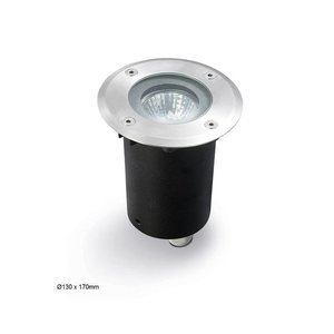 Leds-C4 Gea GU10 grondspot rond RVS