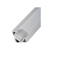 Compact Corner 19x19mm alu ledprofiel, incl cover