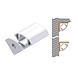 Corner 19x19mm alu ledprofiel, incl cover, eindkappen en montageclips Corner 19x19mm alu ledprofiel, incl cover, eindkappen en montageclips