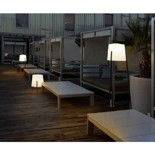 Leds-C4 Barcino staande buitenlamp antraciet - opaal E-27