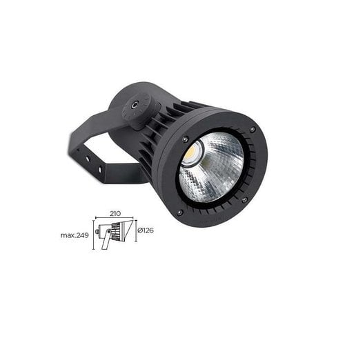 Leds-C4 Hubble COB 126mm spotlight 13Watt with 11/38 degree reflector