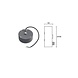 Leds-C4 Wand- plafondrozet voor spotlights antraciet Leds-C4 Wand- plafondrozet voor spotlights antraciet