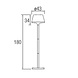 Leds-C4 Moonlight staande buitenlamp 180cm antraciet E-27 Leds-C4 Moonlight staande buitenlamp 180cm antraciet E-27
