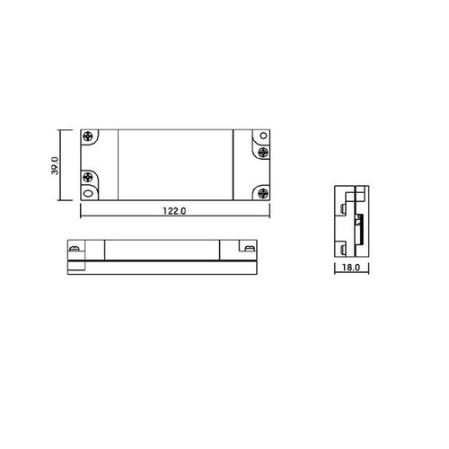 DL Eco-C led driver 350mA 4-8 Watt dimmable phase cut-on / off