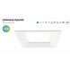 Kohl Miranda Square led downlight 8-22Watt wit IP44 Kohl Miranda Square led downlight 8-22Watt wit IP44