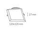 Kohl Miranda Square led downlight 8-22Watt wit IP44 Kohl Miranda Square led downlight 8-22Watt wit IP44