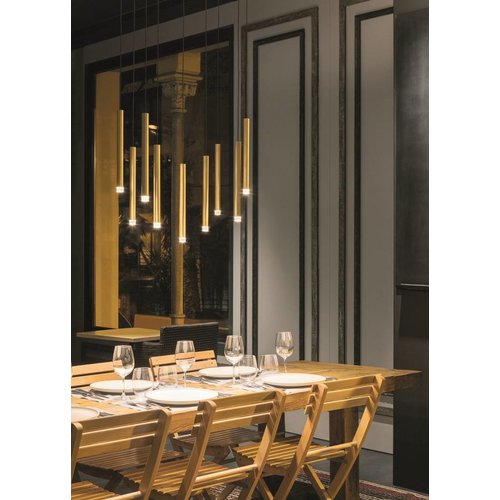 Leds-C4 Candle chandelier 6 armig 18,8Watt-2700K mat brons Leds-C4 Candle chandelier 6 armig 18,8Watt-2700K mat brons