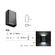 Leds-C4 Clous Led up-down wall fixture 11W-3000K Leds-C4 Clous Led up-down wall fixture 11W-3000K
