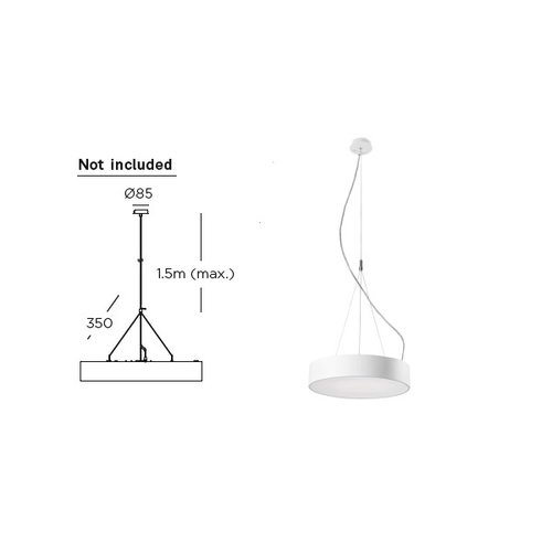 Leds-C4 Caprice LED ceiling / hanging lamp dimmable