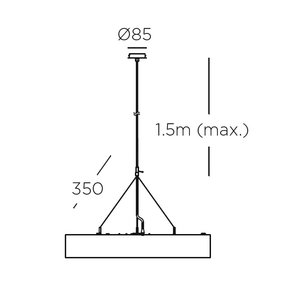 Leds-C4 Ophangset voor Caprice