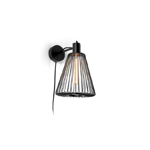 Wever-Ducre Wiro 1.1 Cone wandlamp E-27 met aansluitsnoer en dimmer
