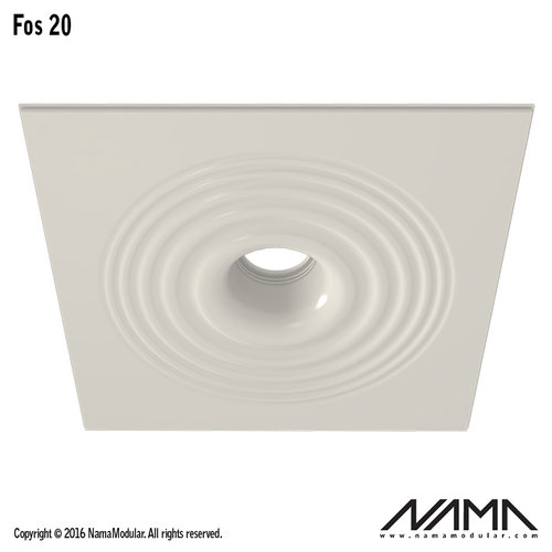 NAMA Fos20 trimless plaster recessed spot round for Ø111mm LED