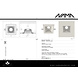 NAMA Fos 21 trimless gips inbouwspot verdiept vierkant voor Ø50mm led NAMA Fos 21 trimless gips inbouwspot verdiept vierkant voor Ø50mm led