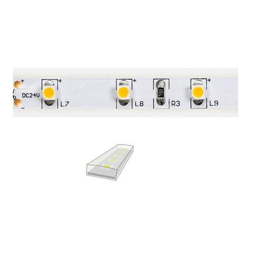 DL QX-nature IP67 ledstrip 24V-4,8Watt 60led/mtr 500cm