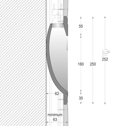 NAMA Luna16 trimless gips led wand inbouw rond Ø160mm MR11-GU10/G4