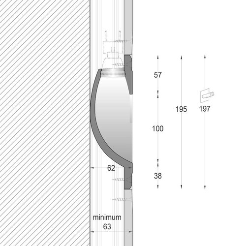 NAMA Luna10 trimless plaster wall recessed round Ø100mm GU10-G4