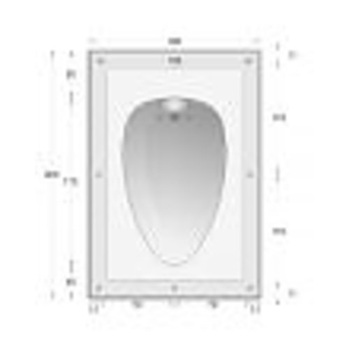 NAMA Flame trimless plaster wall recessed oval MR11-GU10-G4