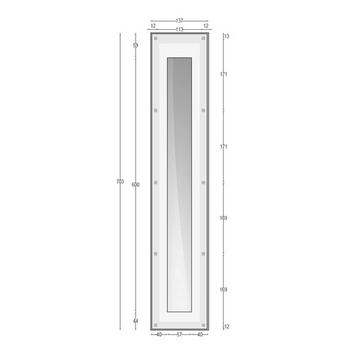 NAMA Ray60 trimless plaster LED wall recessed rectangular GU10/GU5.3