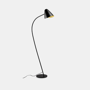 Leds-C4 Organic vloerlamp zwart-goud E-27