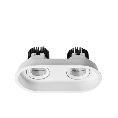 Leds-C4 Play Deco Double recessed frame for Ø50mm led