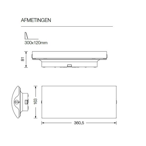 Ecolight  Excellence E-DB-K pictogramplaat voor EAL-250M met 4 stickers