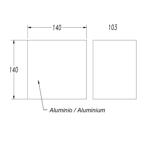 Leds-C4 Prime LED wandopbouwarmatuur 40W-3000K dimbaar