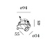 Wever-Ducre Bliek Round Petit 1.0 6Watt-700mA excl driver Wever-Ducre Bliek Round Petit 1.0 6Watt-700mA excl driver