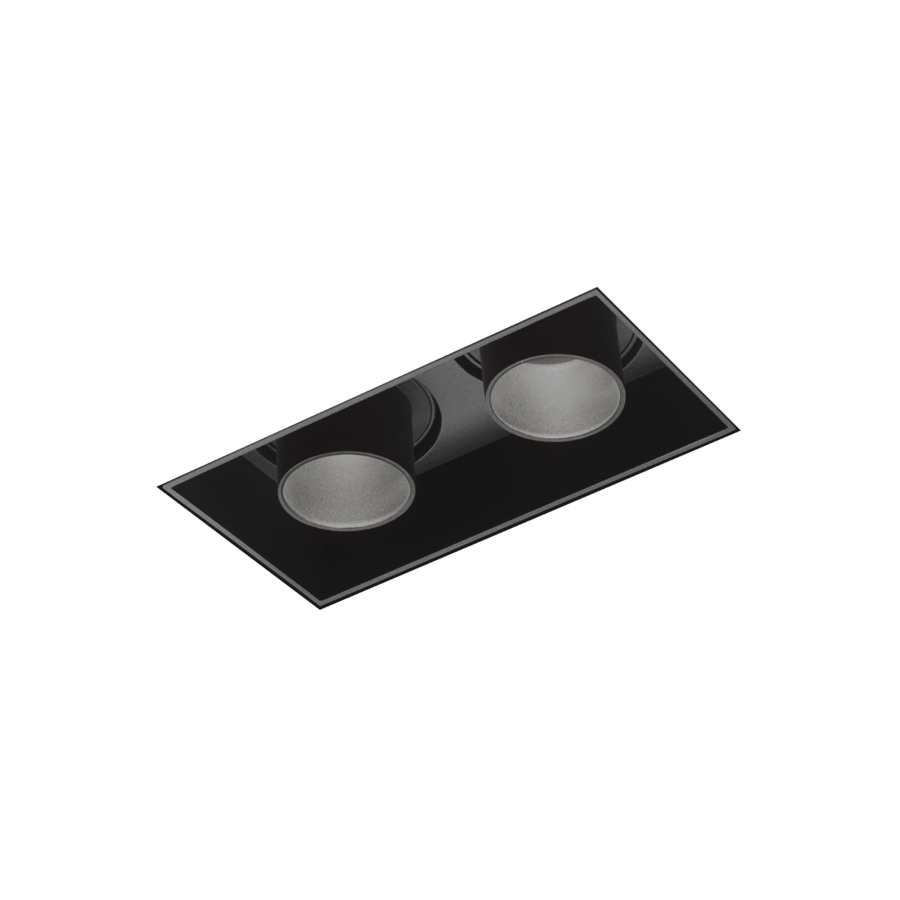 Spot encastrable, SNEAK TRIM 2.0, noir, LED, 3000K, 400/540lm, L15