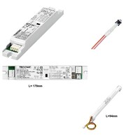 Built-in emergency unit 1 hour with battery and LED