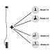 Wever-Ducre Roomor suspended 1.0 hanglamp excl kap (zelf samenstellen) Wever-Ducre Roomor suspended 1.0 hanglamp excl kap (zelf samenstellen)