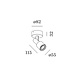 Wever-Ducre Sara on base 1.1 PAR16 ceiling surface for PAR16-GU10 socket Ø82mm Wever-Ducre Sara on base 1.1 PAR16 ceiling surface for PAR16-GU10 socket Ø82mm