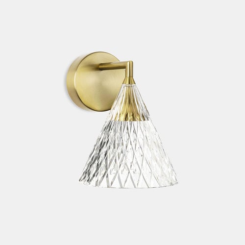 Leds-C4 Veneto wall fixture in gold 6.7Watt-2700K