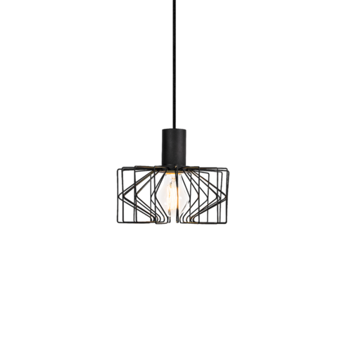 Wever-Ducre Wiro 2.0 ceiling suspended Ø210mm led E-27 in black