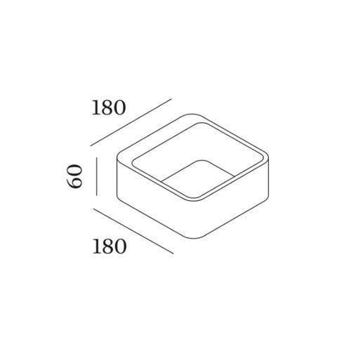 Wever-Ducre Tape 1.0 outdoor wall surface 8W-3000K dim