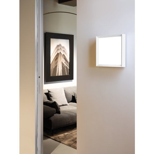 Lombardo Flo Q300 wand-plafond opbouw 30Watt 300x300mm in 4 kleuren