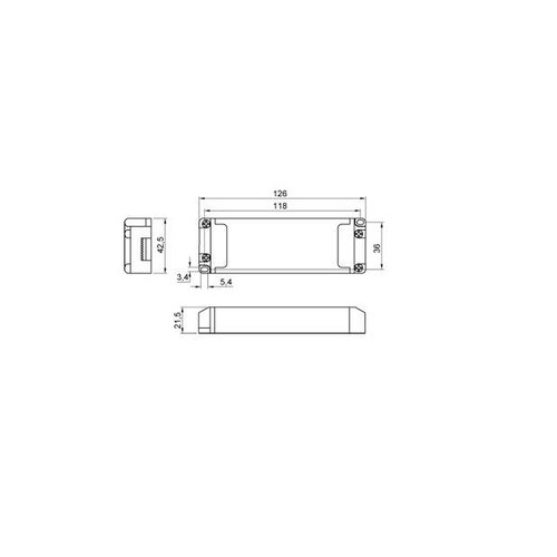 DL Eco-C led driver 1050mA 32-42 Watt dimmable phase on / off