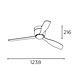 Leds-C4 Bora Ø1238mm white with remote control and 18W-3000K led lighting Leds-C4 Bora Ø1238mm white with remote control and 18W-3000K led lighting