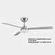 Leds-C4 Calima Ø1263mm nickle with remote control and 15.9W-3000K led lighting (M) Leds-C4 Calima Ø1263mm nickle with remote control and 15.9W-3000K led lighting (M)