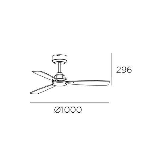 Forlight - Leds C4 Xaloc Ø1000mm zwart/blank hout met afstandsbediening