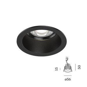 Wever-Ducre Deep  Bijou 1.0 LED 4,5Watt vaste inbouwspot