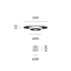 Wever-Ducre Invisible ceiling suspension system voor 1 hanglamp Wever-Ducre Invisible ceiling suspension system voor 1 hanglamp