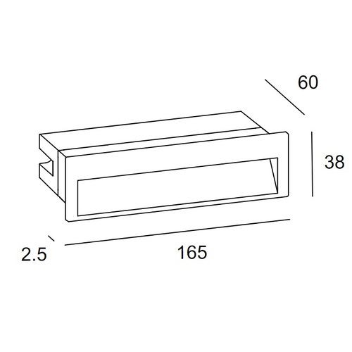 Leds-C4 Tiny Led wall recessed 230V-5,9Watt  in antracite