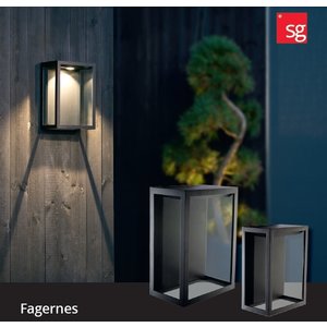SG Lighting Fagernes wandlamp zwart 9Watt-2700K dimbaar