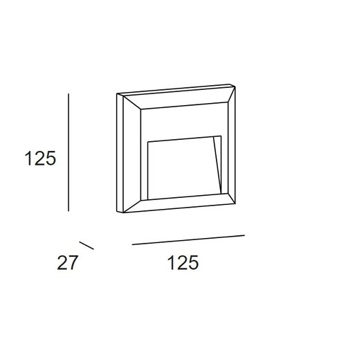 Leds-C4 Kössel Wall Fixture Indirect 1,5Watt IP65 230Volt